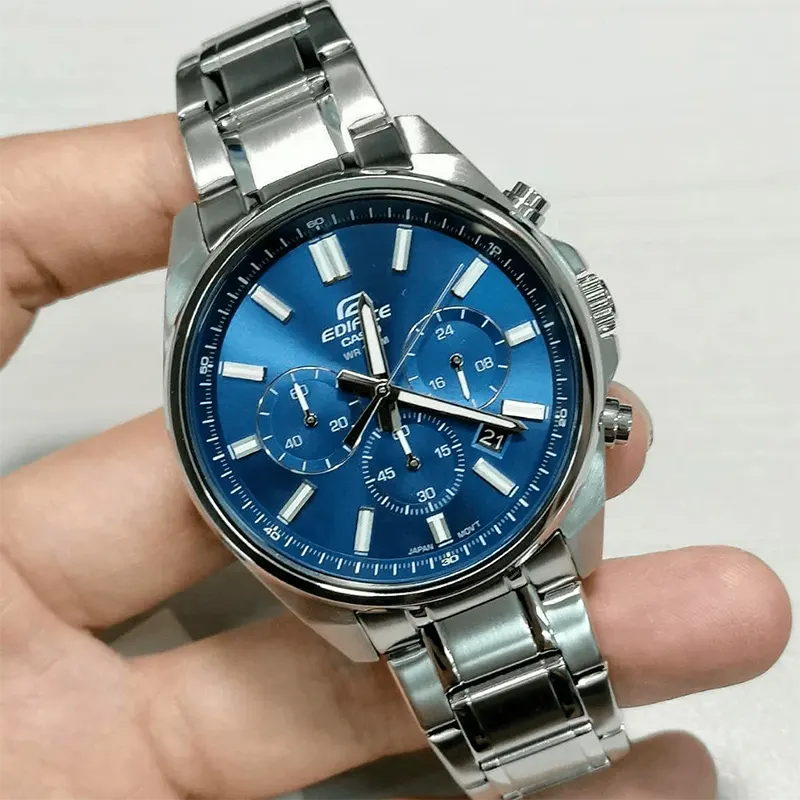 Casio Edifice Standard Chronograph Green Dial Men's Watch- EFV-650D-2AV